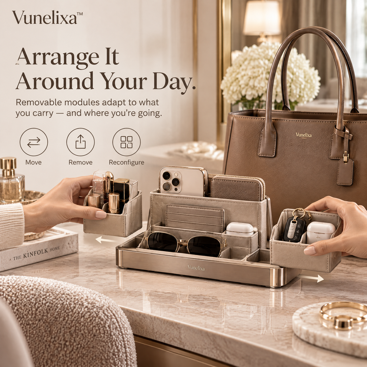Vunelixa™ BagShift Handbag Transfer Dock