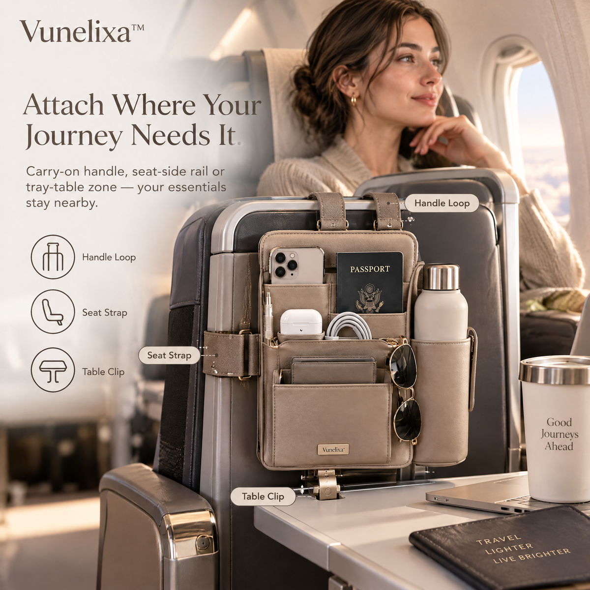 Vunelixa™ Airport Personal-Space Organizer