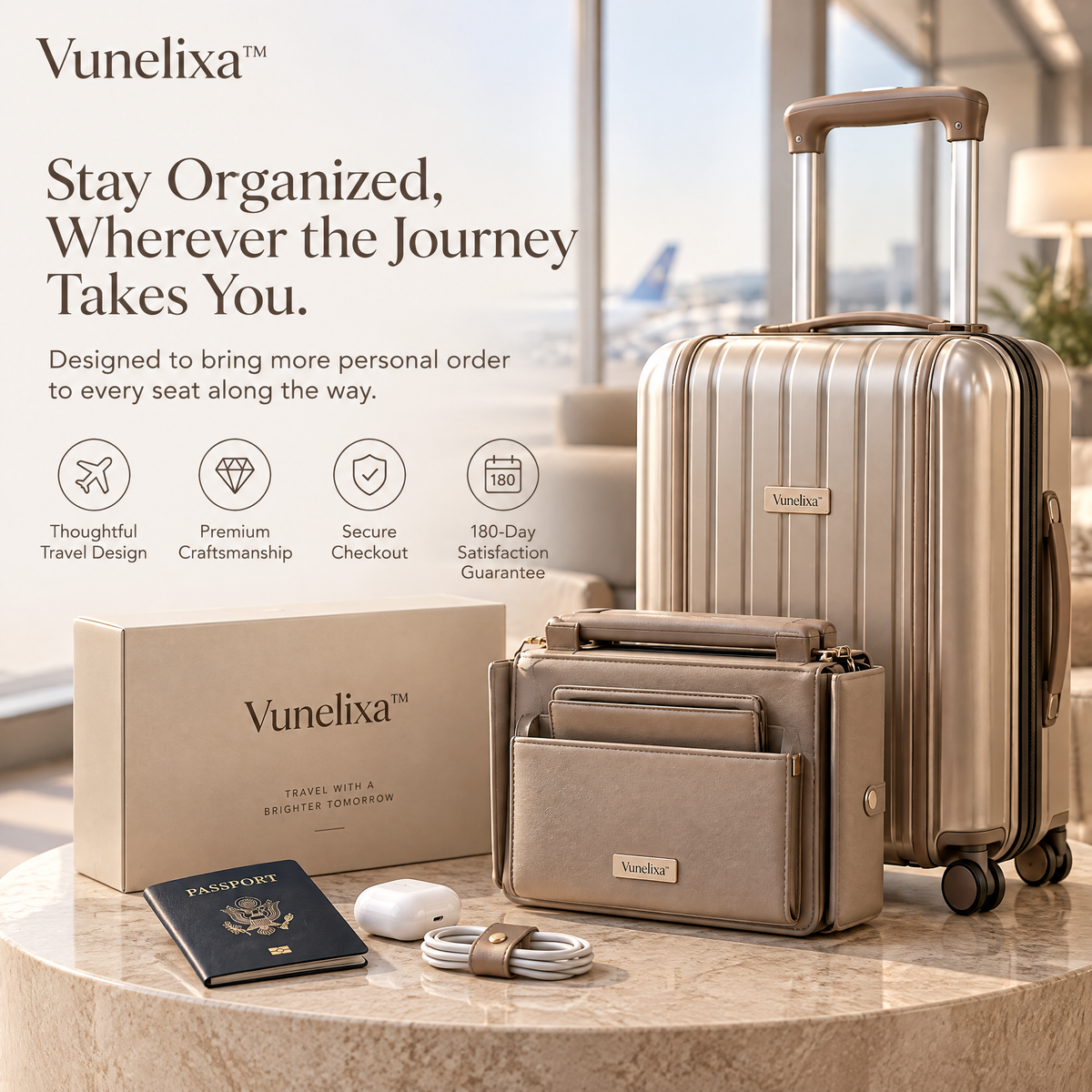Vunelixa™ Airport Personal-Space Organizer