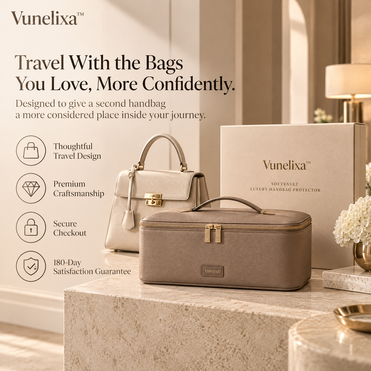 Vunelixa™ SoftVault Luxury Handbag Protector