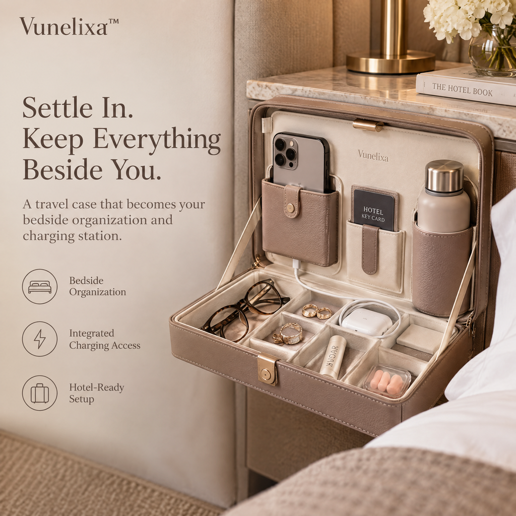 Vunelixa™ Bedside Travel Command Center